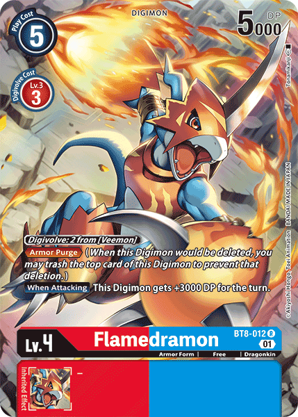 Flamedramon [BT8-012] (Alternate Art) [New Awakening] | Event Horizon Hobbies CA