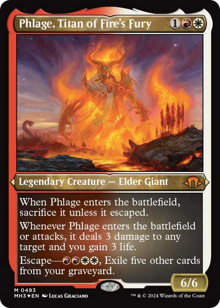 Phlage, Titan of Fire's Fury (Foil Etched) [Modern Horizons 3] | Event Horizon Hobbies CA