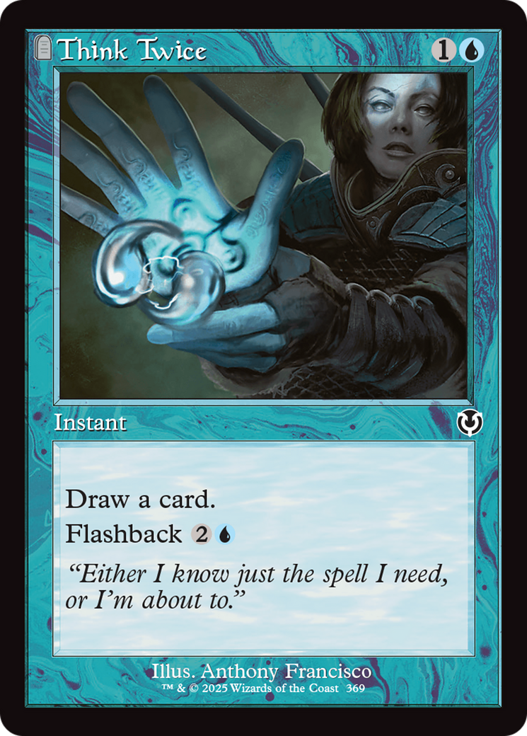 Think Twice (Retro Frame) [Innistrad Remastered] | Event Horizon Hobbies CA