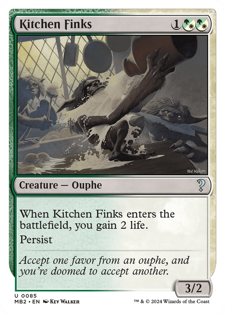 Kitchen Finks (White Border) [Mystery Booster 2] | Event Horizon Hobbies CA