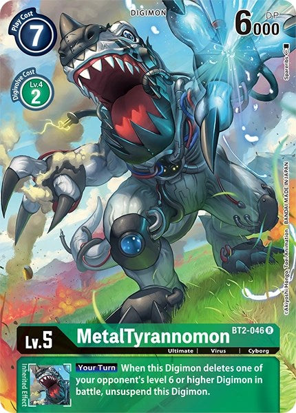 MetalTyrannomon [BT2-046] (Alternate Art) [Dimensional Phase] | Event Horizon Hobbies CA