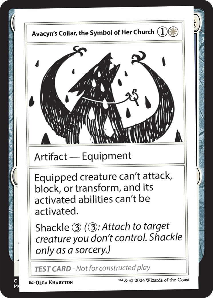 Avacyn's Collar, the Symbol of Her Church [Mystery Booster 2 Playtest Cards] | Event Horizon Hobbies CA