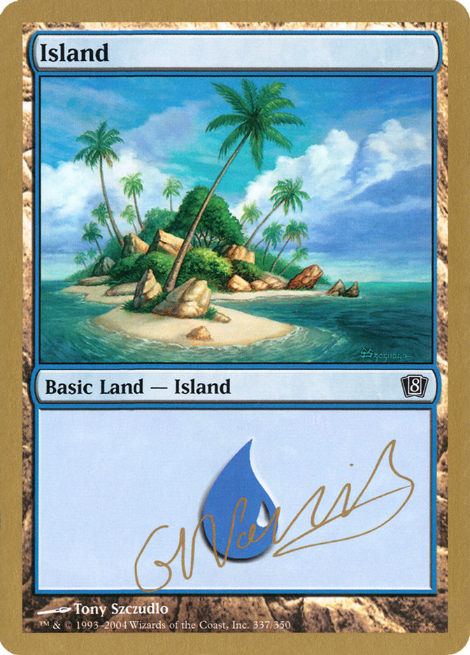 Island (gn337) (Gabriel Nassif) [World Championship Decks 2004] | Event Horizon Hobbies CA