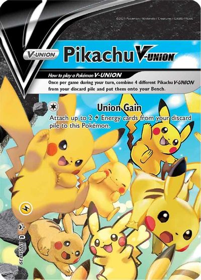 Pikachu V-UNION (SWSH139) (Celebrations) [Sword & Shield: Black Star Promos] | Event Horizon Hobbies CA