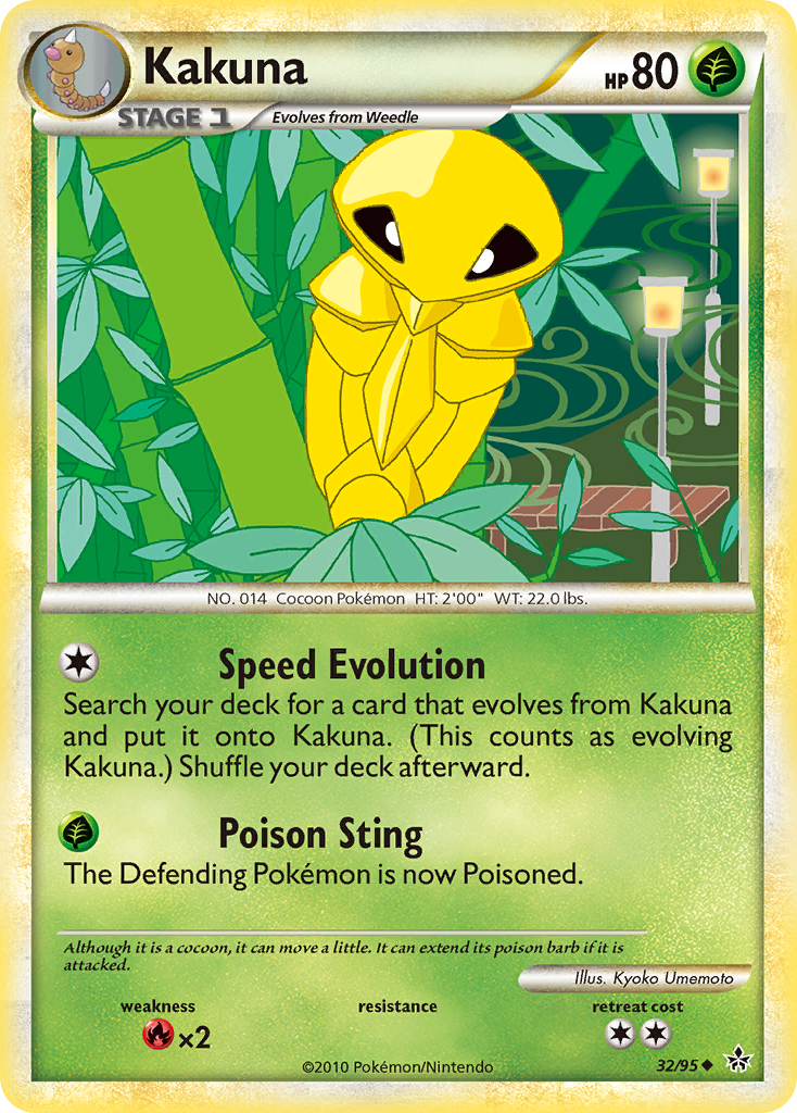 Kakuna (32/95) [HeartGold & SoulSilver: Unleashed] | Event Horizon Hobbies CA