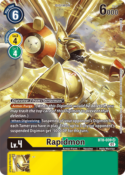 Rapidmon [BT8-039] (Alternate Art) [New Awakening] | Event Horizon Hobbies CA