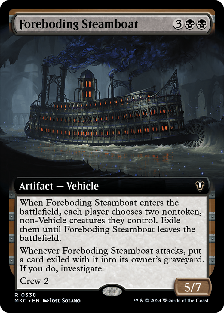 Foreboding Steamboat (Extended Art) [Murders at Karlov Manor Commander] | Event Horizon Hobbies CA