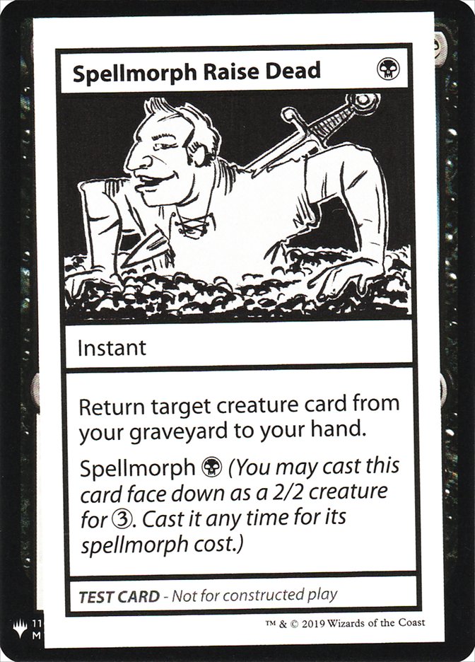 Spellmorph Raise Dead [Mystery Booster Playtest Cards] | Event Horizon Hobbies CA