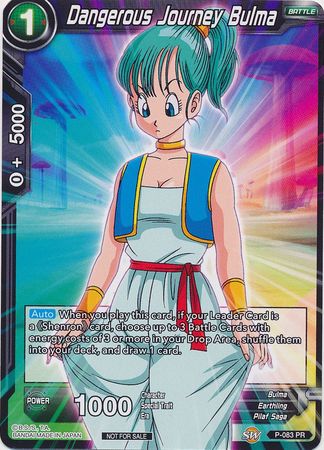 Dangerous Journey Bulma (P-083) [Promotion Cards] | Event Horizon Hobbies CA