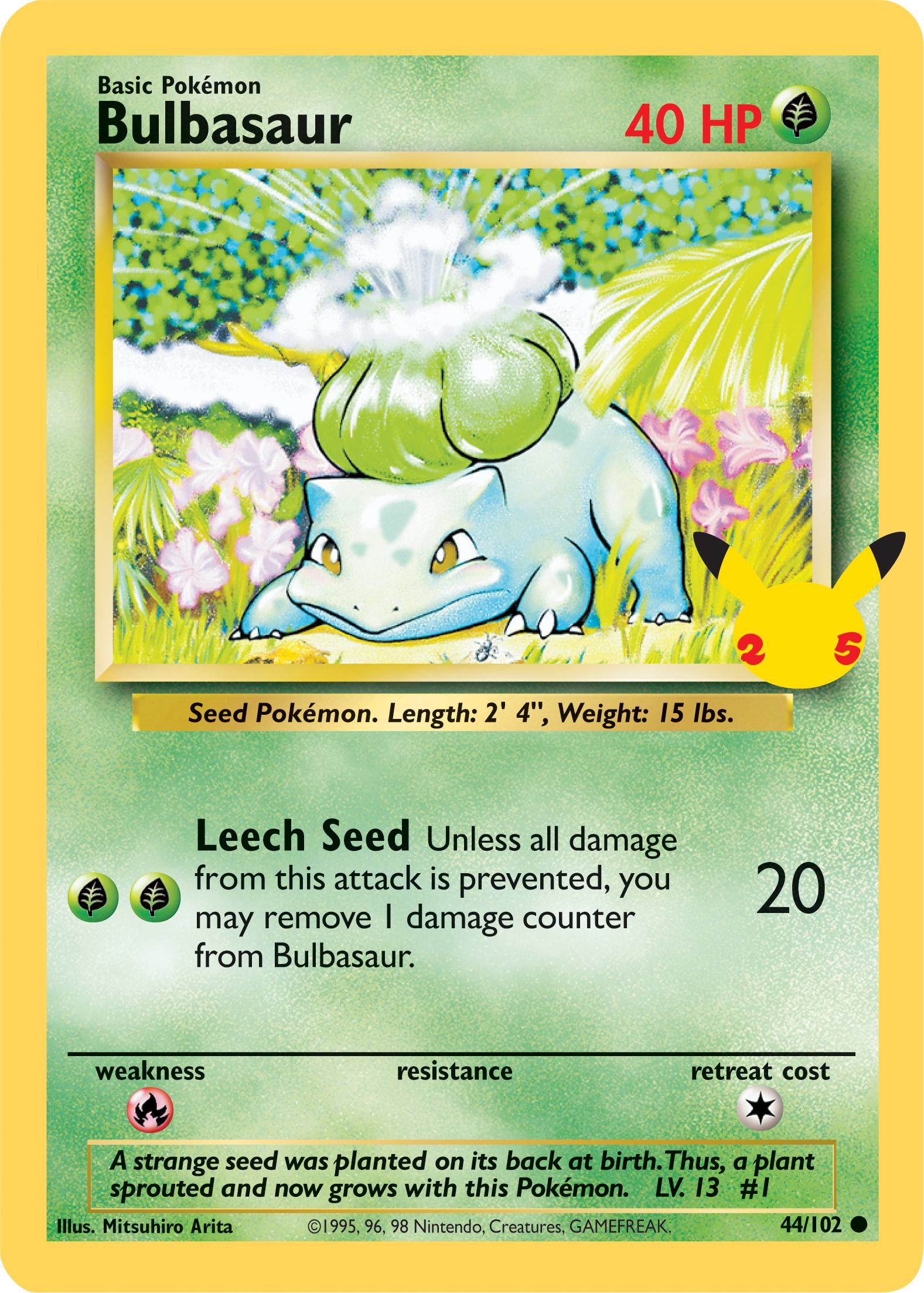 Bulbasaur (44/102) (Jumbo Card) [First Partner Pack] | Event Horizon Hobbies CA