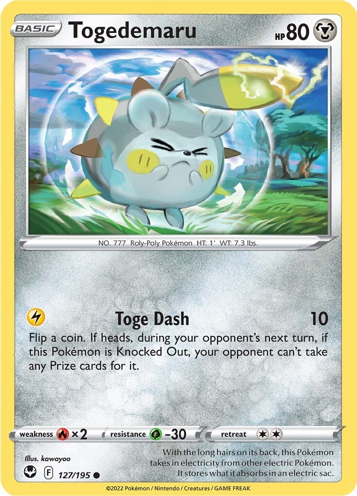 Togedemaru (127/195) [Sword & Shield: Silver Tempest] | Event Horizon Hobbies CA