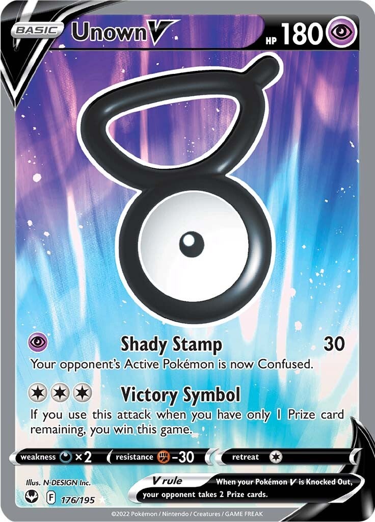 Unown V (176/195) [Sword & Shield: Silver Tempest] | Event Horizon Hobbies CA