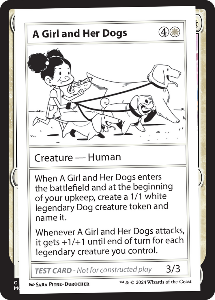 A Girl and Her Dogs [Mystery Booster 2 Playtest Cards] | Event Horizon Hobbies CA