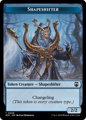 Beast (0010) (Ripple Foil) // Shapeshifter (0008) Double-Sided Token [Modern Horizons 3 Commander Tokens] | Event Horizon Hobbies CA