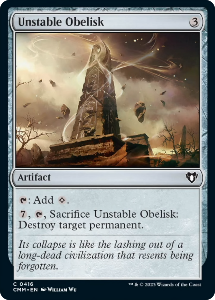 Unstable Obelisk [Commander Masters] | Event Horizon Hobbies CA