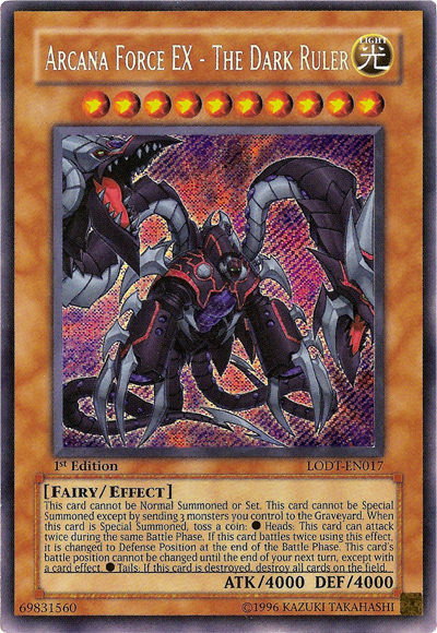 Arcana Force EX - The Dark Ruler [LODT-EN017] Secret Rare | Event Horizon Hobbies CA