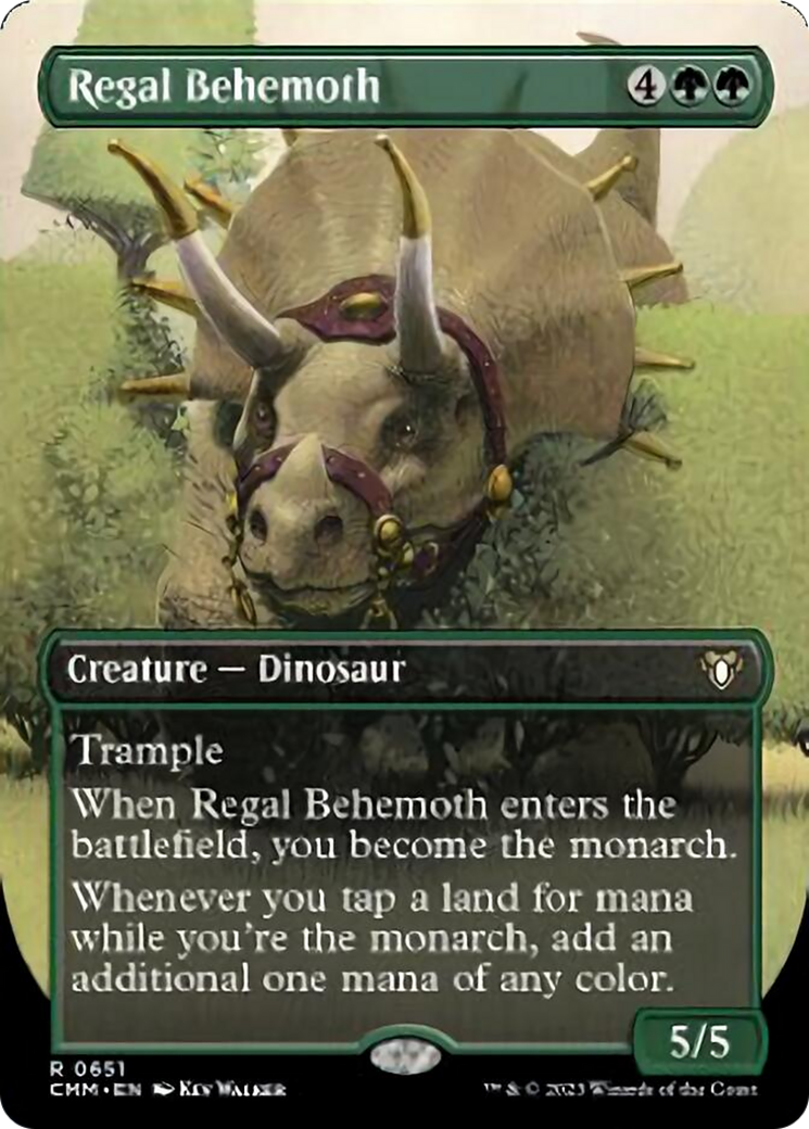 Regal Behemoth (Borderless Alternate Art) [Commander Masters] | Event Horizon Hobbies CA