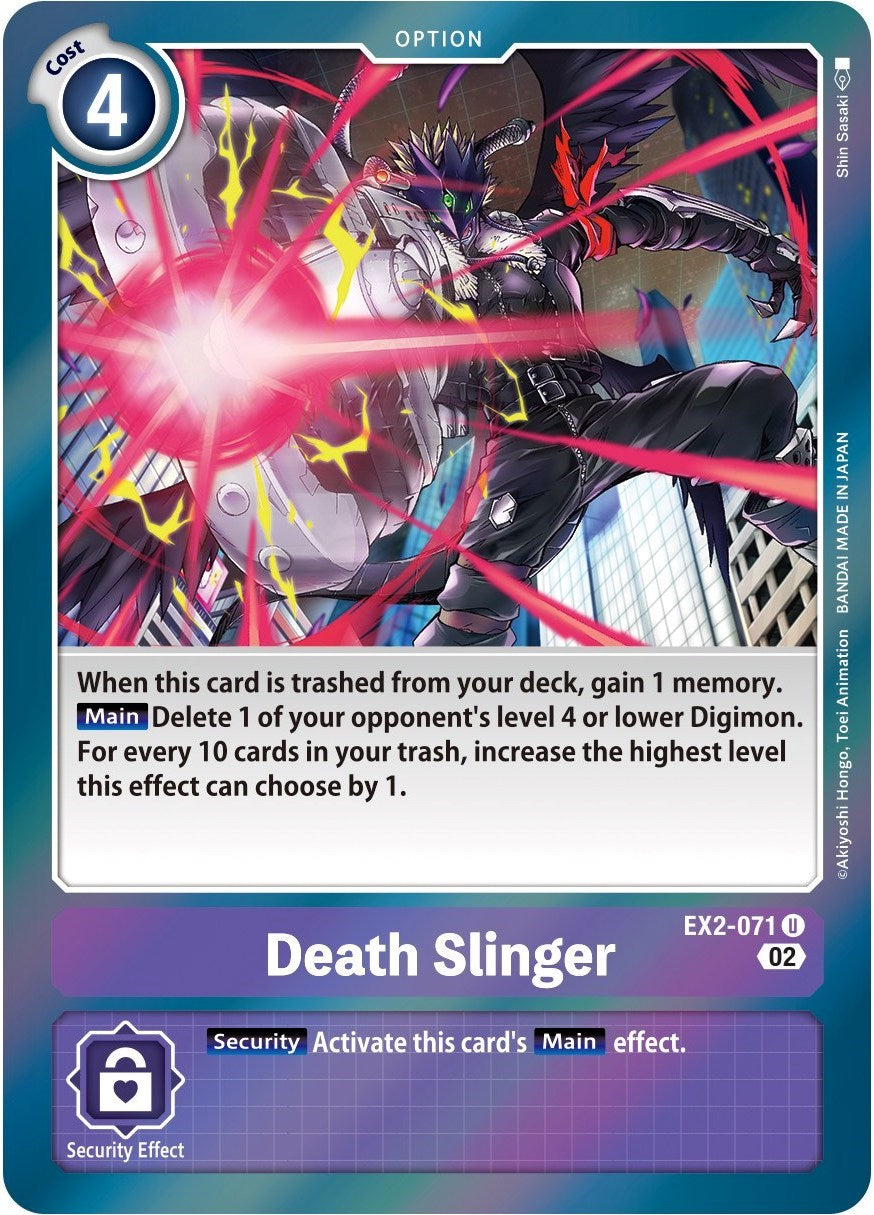 Death Slinger [EX2-071] (Alternate Art) [Starter Deck: Beelzemon Advanced Deck Set] | Event Horizon Hobbies CA