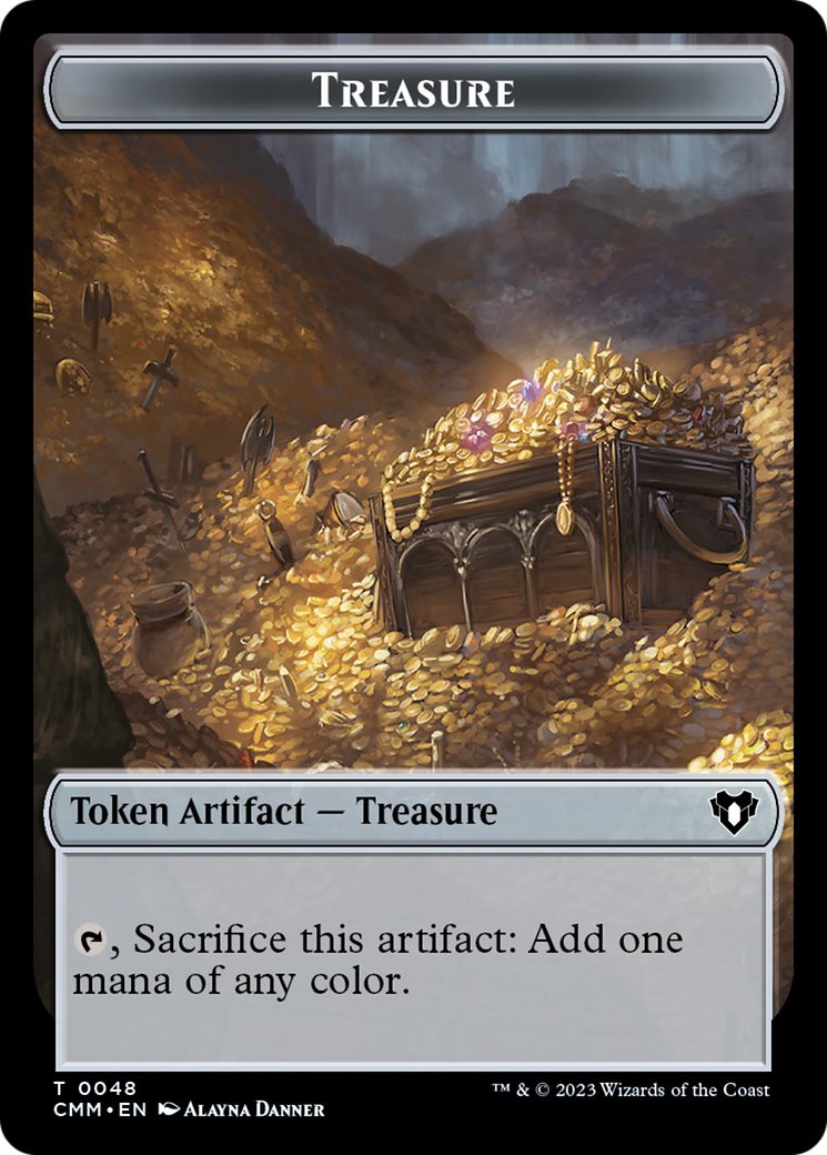 Treasure // Dragon (0020) Double-Sided Token [Commander Masters Tokens] | Event Horizon Hobbies CA