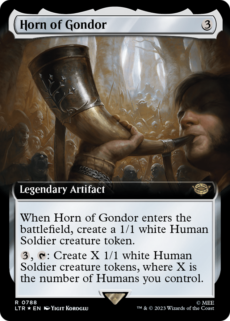 Horn of Gondor (Extended Art) (Surge Foil) [The Lord of the Rings: Tales of Middle-Earth] | Event Horizon Hobbies CA