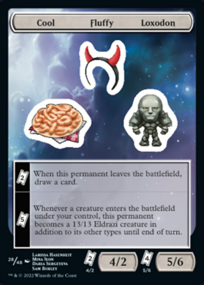 Cool Fluffy Loxodon [Unfinity Stickers] | Event Horizon Hobbies CA