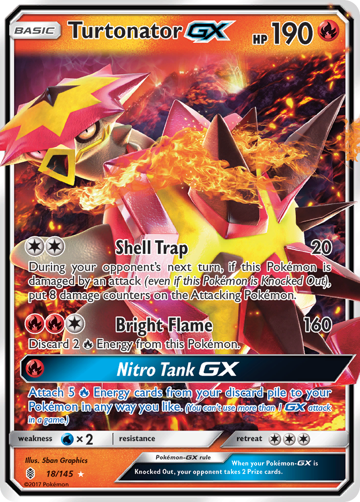 Turtonator GX (18/145) [Sun & Moon: Guardians Rising] | Event Horizon Hobbies CA