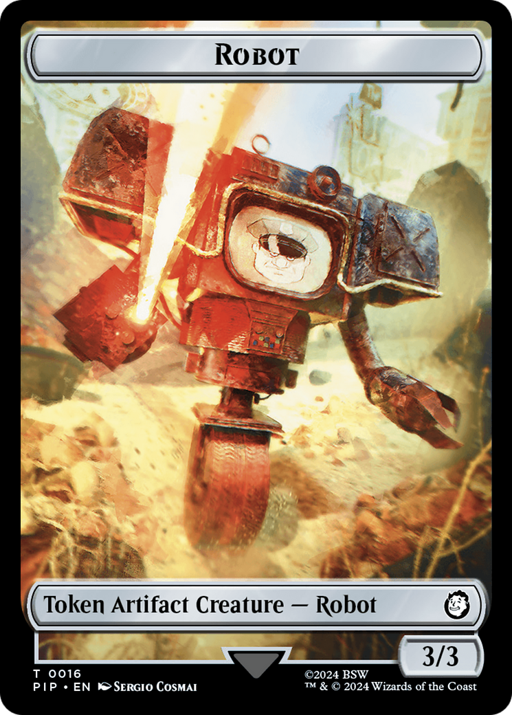 Robot // Junk Double-Sided Token [Fallout Tokens] | Event Horizon Hobbies CA