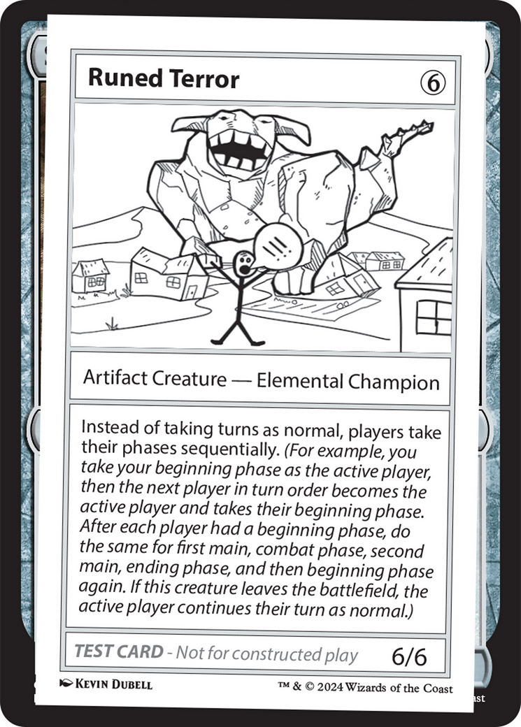 Runed Terror [Mystery Booster 2 Playtest Cards] | Event Horizon Hobbies CA