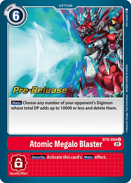 Atomic Megalo Blaster [BT9-094] [X Record Pre-Release Promos] | Event Horizon Hobbies CA