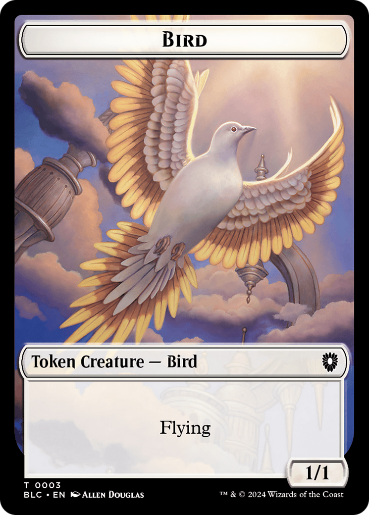 Storm Crow // Bird (003) Double-Sided Token [Bloomburrow Commander Tokens] | Event Horizon Hobbies CA