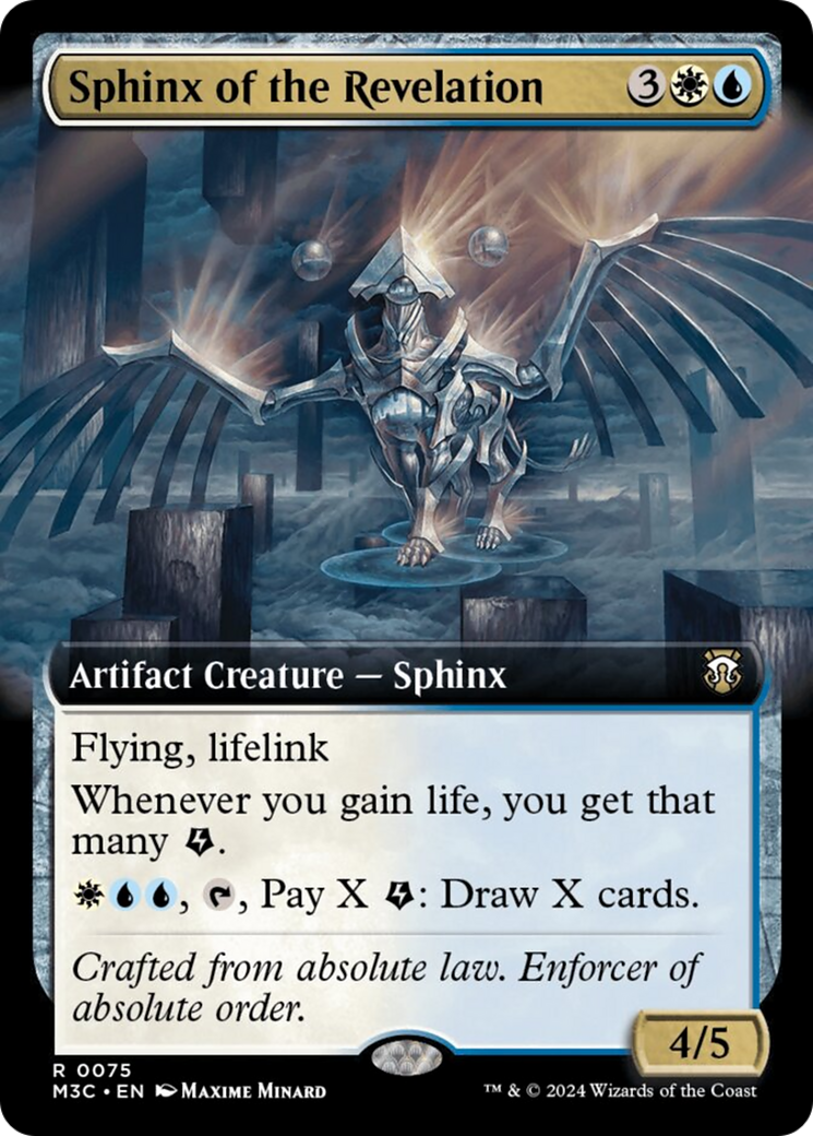 Sphinx of the Revelation (Extended Art) (Ripple Foil) [Modern Horizons 3 Commander] | Event Horizon Hobbies CA