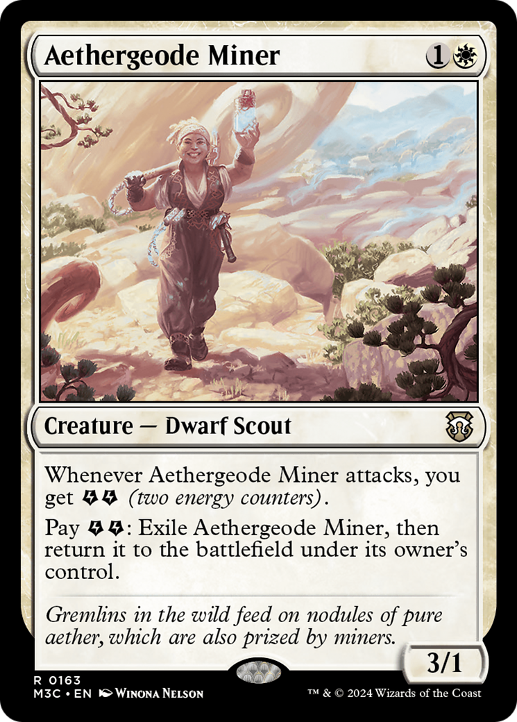 Aethergeode Miner (Ripple Foil) [Modern Horizons 3 Commander] | Event Horizon Hobbies CA