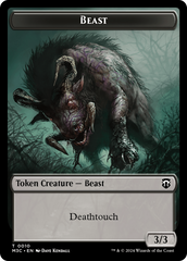 Beast (0010) // Shapeshifter (0008) Double-Sided Token [Modern Horizons 3 Commander Tokens] | Event Horizon Hobbies CA