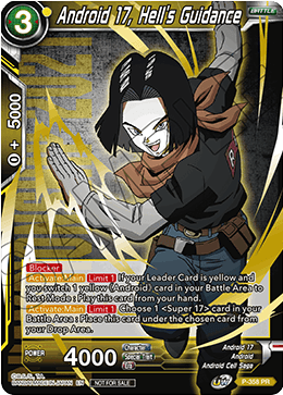 Android 17, Hell's Guidance (Gold Stamped) (P-358) [Tournament Promotion Cards] | Event Horizon Hobbies CA