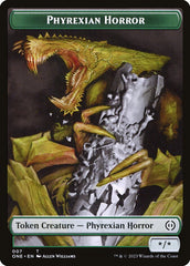 Phyrexian Goblin // Phyrexian Horror Double-Sided Token [Phyrexia: All Will Be One Tokens] | Event Horizon Hobbies CA