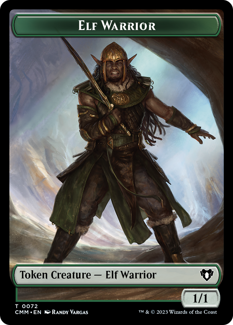 Elf Warrior // Cleric Double-Sided Token [Commander Masters Tokens] | Event Horizon Hobbies CA