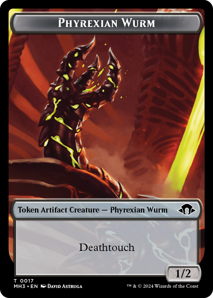 Phyrexian Wurm (0017) // Energy Reserve Double-Sided Token [Modern Horizons 3 Tokens] | Event Horizon Hobbies CA