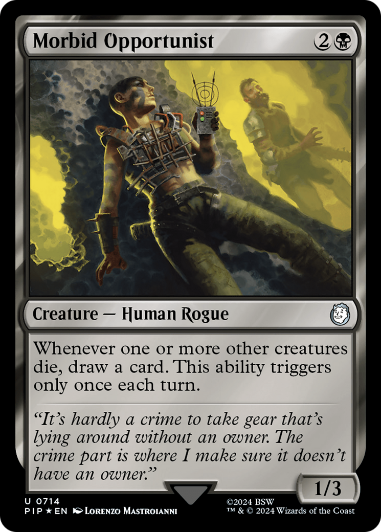 Morbid Opportunist (Surge Foil) [Fallout] | Event Horizon Hobbies CA