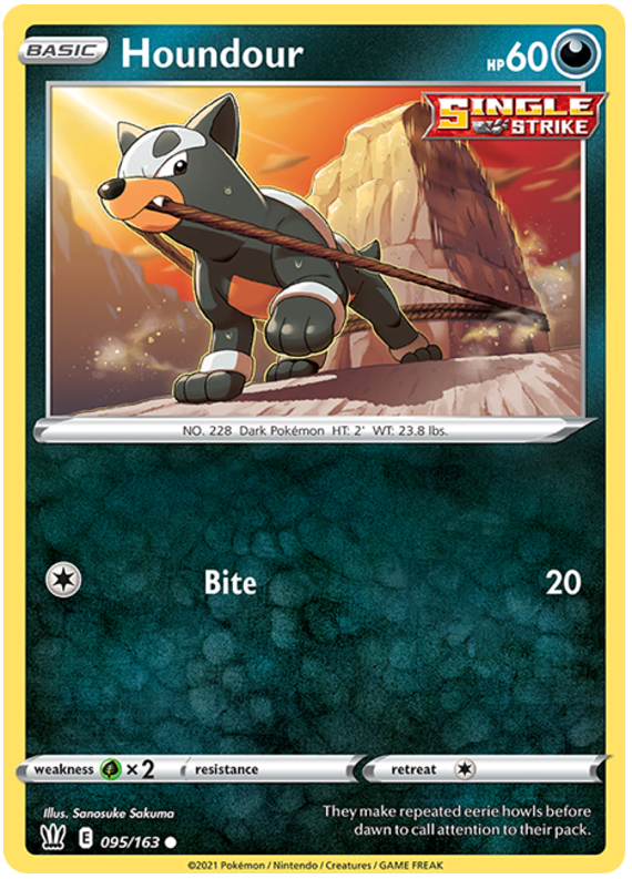 Houndour (095/163) [Sword & Shield: Battle Styles] | Event Horizon Hobbies CA