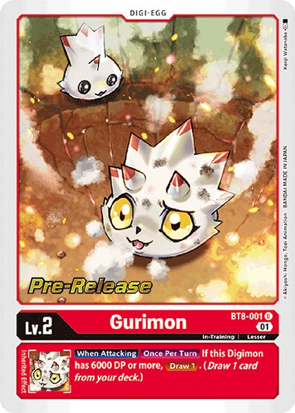 Gurimon [BT8-001] [New Awakening Pre-Release Cards] | Event Horizon Hobbies CA