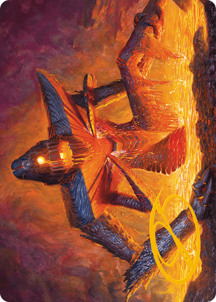 Molten Gatekeeper Art Card (Gold-Stamped Signature) [Modern Horizons 3 Art Series] | Event Horizon Hobbies CA