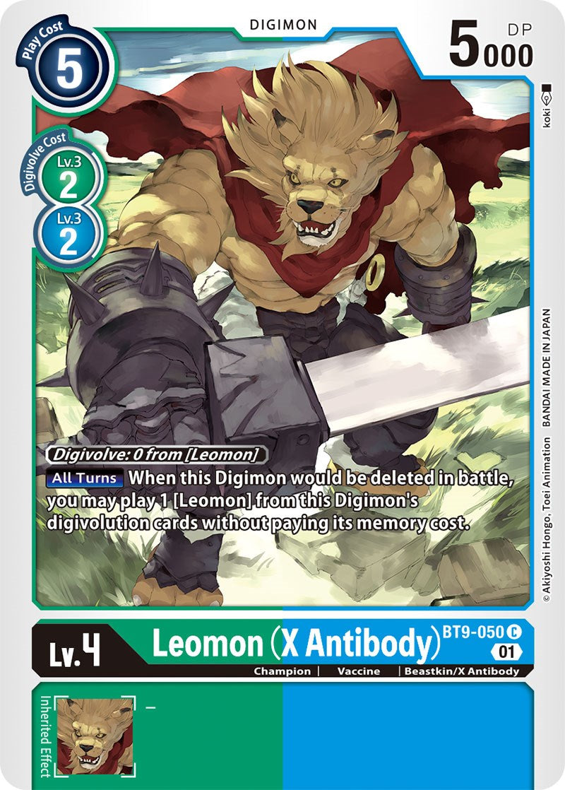 Leomon (X Antibody) [BT9-050] [X Record] | Event Horizon Hobbies CA