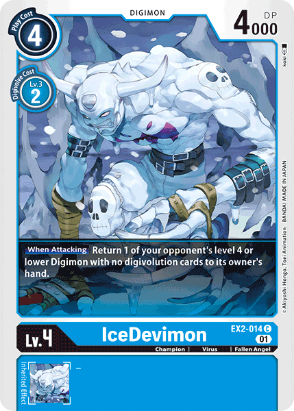 IceDevimon [EX2-014] [Digital Hazard] | Event Horizon Hobbies CA