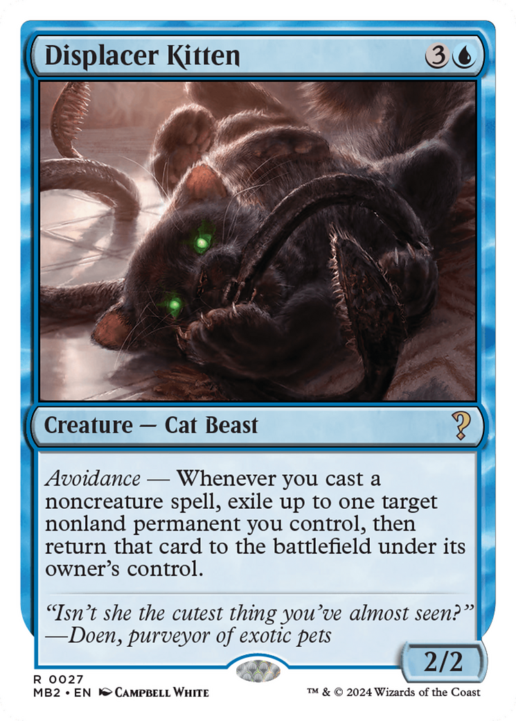 Displacer Kitten (White Border) [Mystery Booster 2] | Event Horizon Hobbies CA