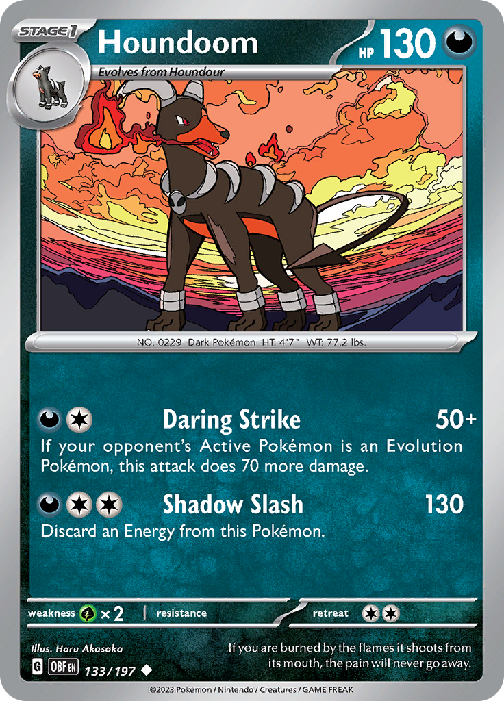 Houndoom (133/197) [Scarlet & Violet: Obsidian Flames] | Event Horizon Hobbies CA