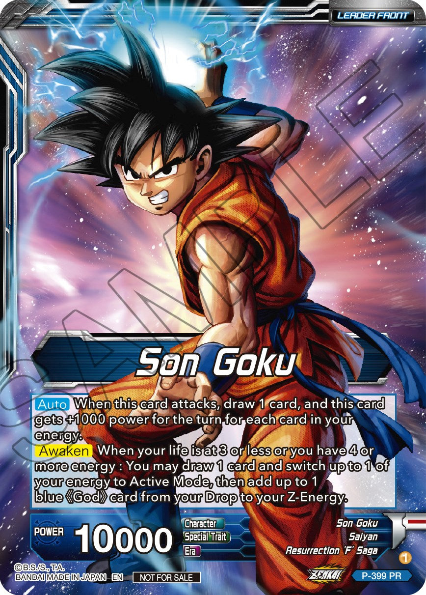 Son Goku // Super Saiyan Blue Son Goku Returns (P-399) [Promotion Cards] | Event Horizon Hobbies CA