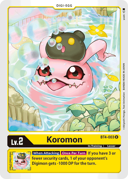 Koromon [BT4-003] [Great Legend] | Event Horizon Hobbies CA