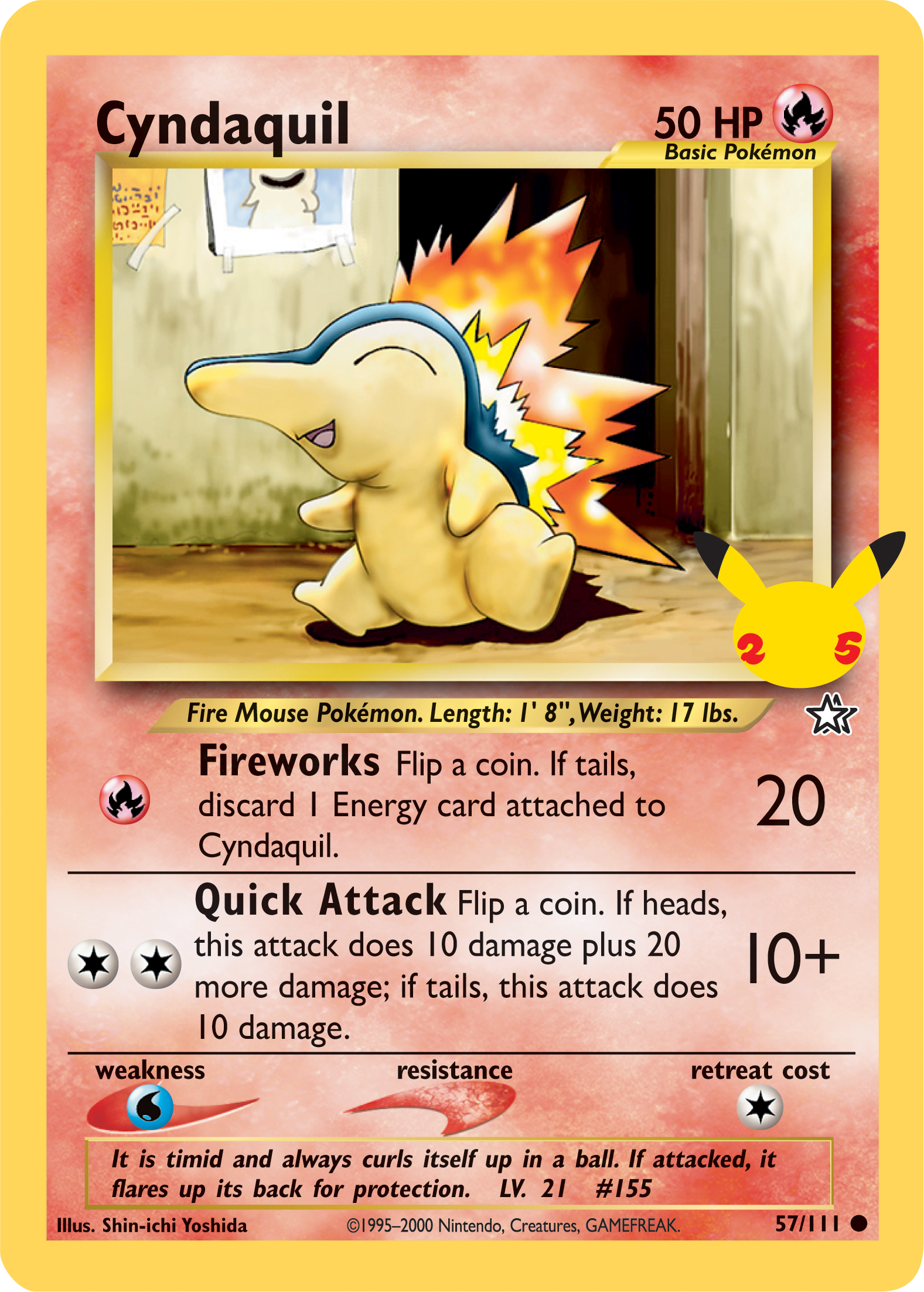 Cyndaquil (57/111) (Jumbo Card) [First Partner Pack] | Event Horizon Hobbies CA