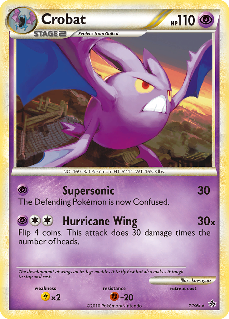 Crobat (14/95) [HeartGold & SoulSilver: Unleashed] | Event Horizon Hobbies CA