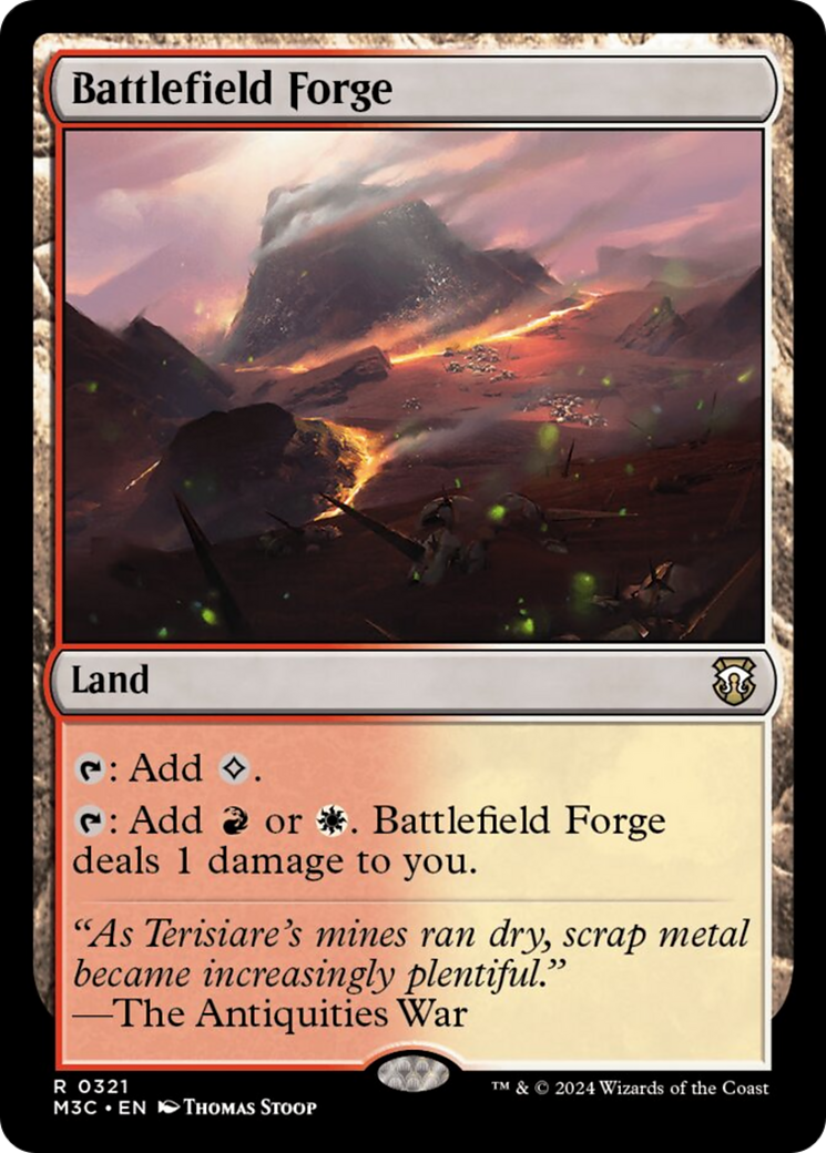 Battlefield Forge (Ripple Foil) [Modern Horizons 3 Commander] | Event Horizon Hobbies CA